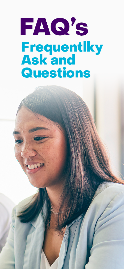 A smiling woman in a professional setting, representing the helpful customer service on the PRP Science MD FAQ page.