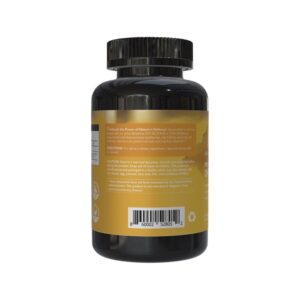 A black bottle of HairSmart Protect DHT Blocker dietary supplement with a yellow label featuring mountain graphics